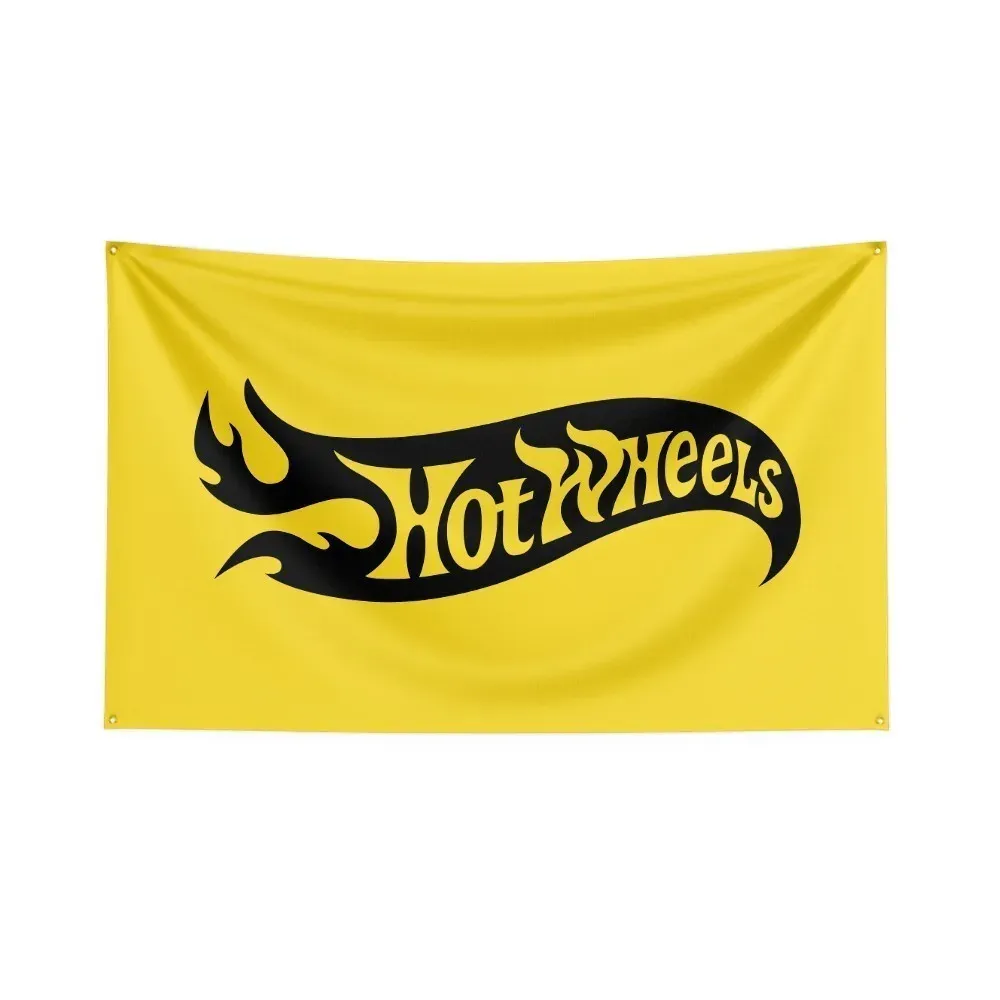 Hot Wheels Car Flag Polyester Digital Printing Racing Banner