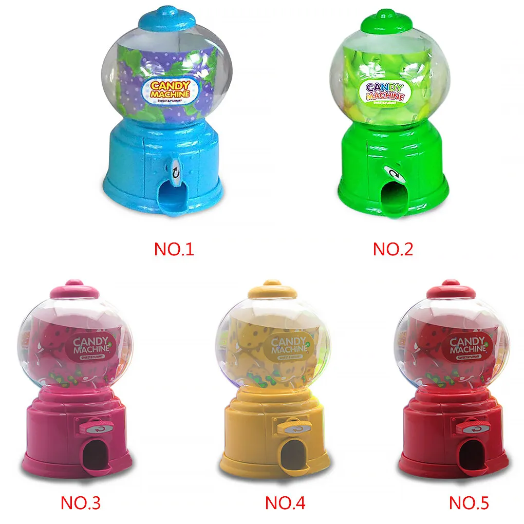 Mini Twisted Candy Machine Money Pot pour Gumballs Peanut Candy Coins 5 couleurs