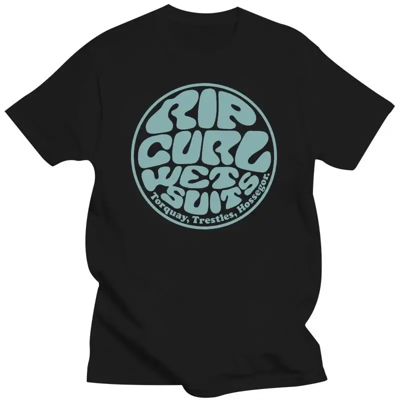 Mens Clothing Rip Tee Curl Wetty Land TShirt Charcoal Heather Unisex Size S3XL 240409