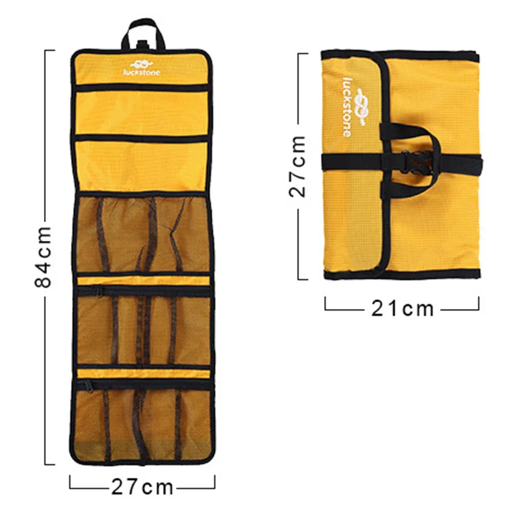 Attrezzatura per attrezzatura per imbarcazione da cramante da roccia da 1 pc tasca per il sacco da stoccaggio organizzato tasca per cassa per arrampicarsi sugli strumenti per esterni.