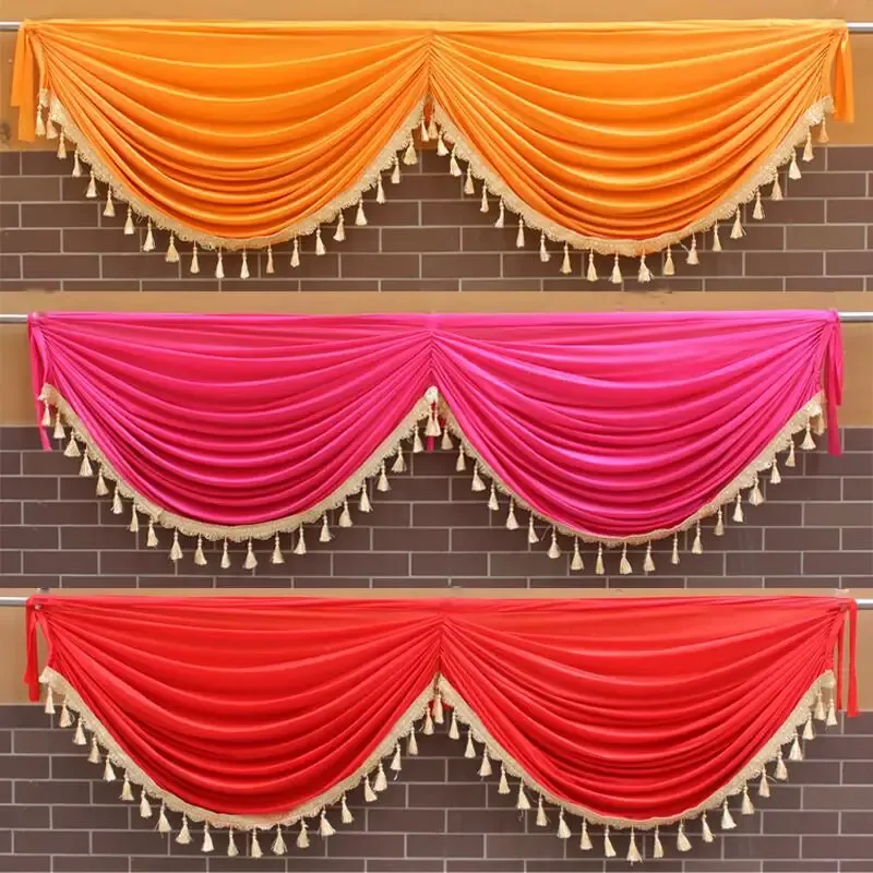 Fondo De Fita De 2m, Cortinas Cuadradas Para Decoración De Pared