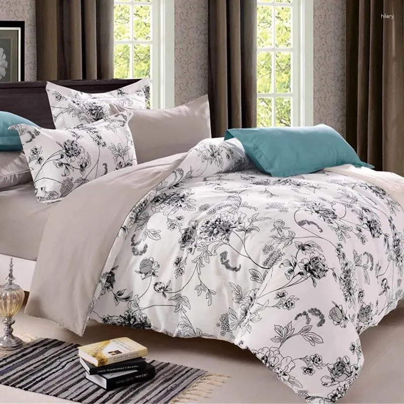 寝具セット印刷ベッドリネンホームテキスタイルセットの羽毛布団カバーの布ケース2ベッドルーム