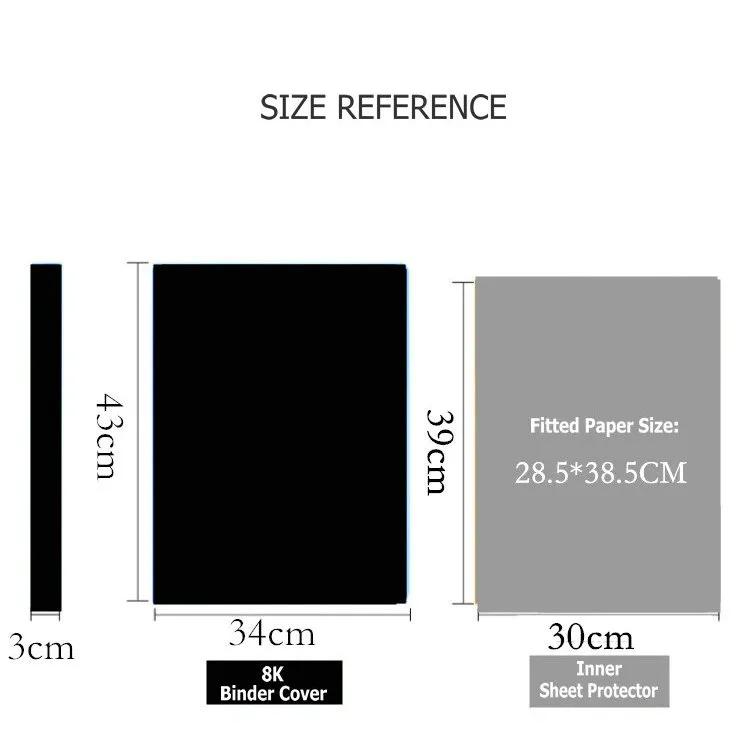 Binder Folders With Pockets, 4 Ring Binder Folder With 8K Transparent ...