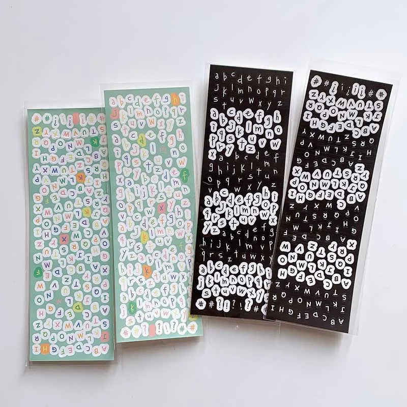 1pcs coreano fofo letra deco adesivos Diy Card Album Scrapbooking Diário Happy plano