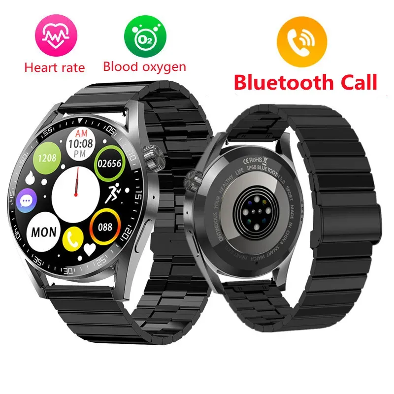 Pulseiras 2022 Novo relógio inteligente NFC Access Control Men Wrist Bluetooth Call IP67 Bracelet de fitness à prova d'água Monitor de freqüência cardíaca