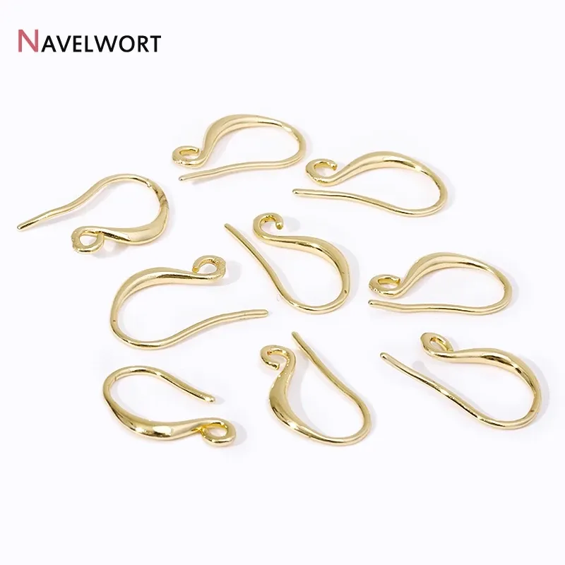 5Pairs/Lot 14K/18K Gold Plated Earring Hooks,Earwires,Earrings For Luxury Earrings,Earring Fixtures,Jewelry Making Accessories