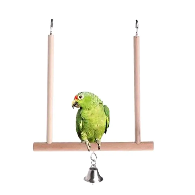Bird Toy Wood Hanging Parrot Toy Healthy Bite Tuggning med Pecking Bird Pet Toy Söt Pet Bird Product Aves Vogel Speelgoed