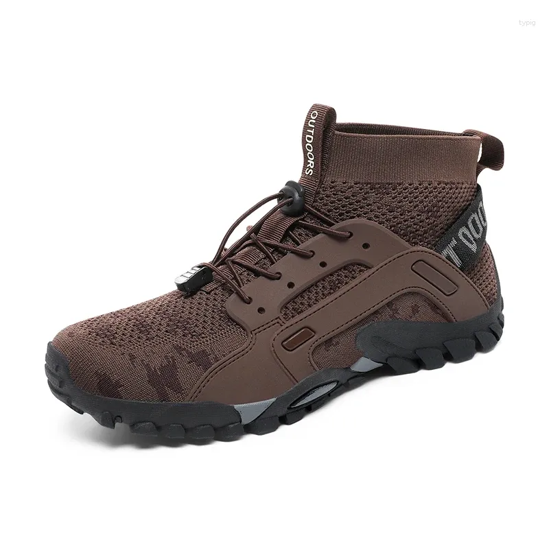 Fitness Shoes Outdoor Мужская альпинизм без скольжения, походы, сетчатые сетки повседневные кроссовки.