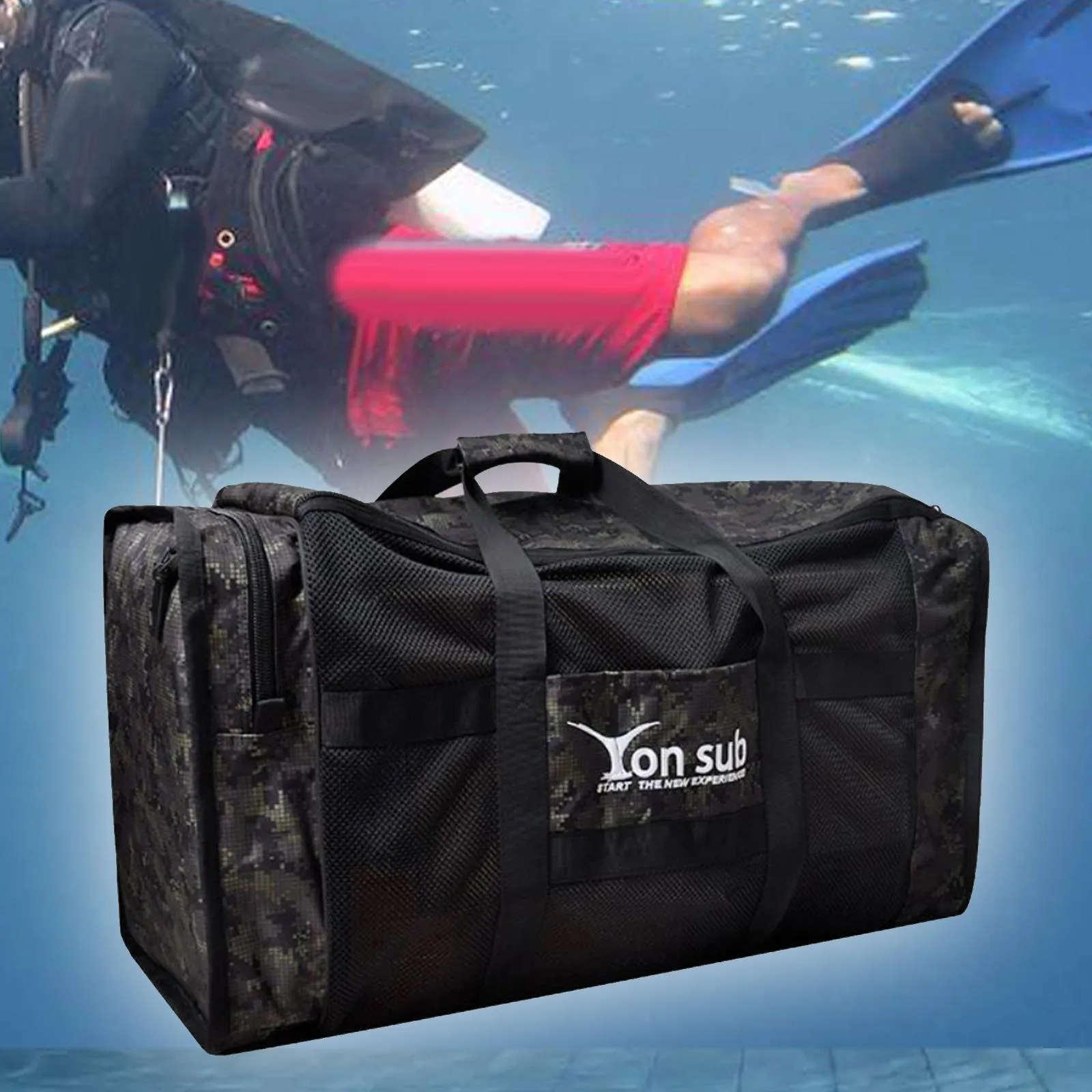 Scuba Diving Duffle Bag Multipurpose Handle Bag Diving Travel Duffle Bag for Sailing Kayaking Rafting Underwater Swimming