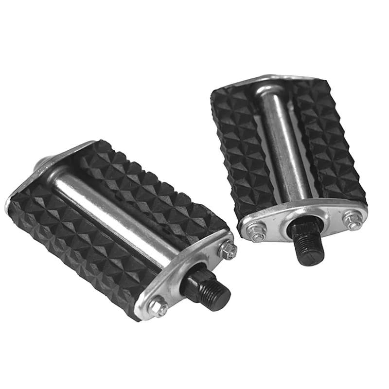 Vintage Style Bicycle Pedals 28 Inch Retro Black Rubber MTB Road