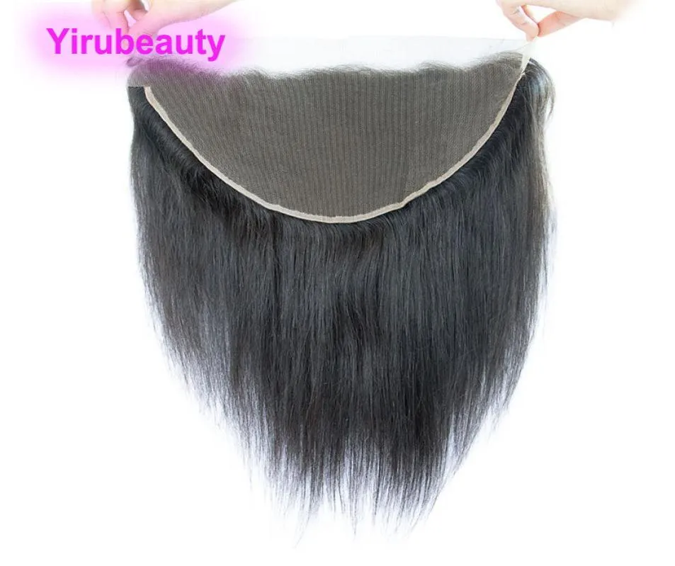 Peruvian 13X6 Lace Frontal HD Silky Straight 136 HD Frontal Part Body Wave 100 Human Hair Products Natural Color7283641