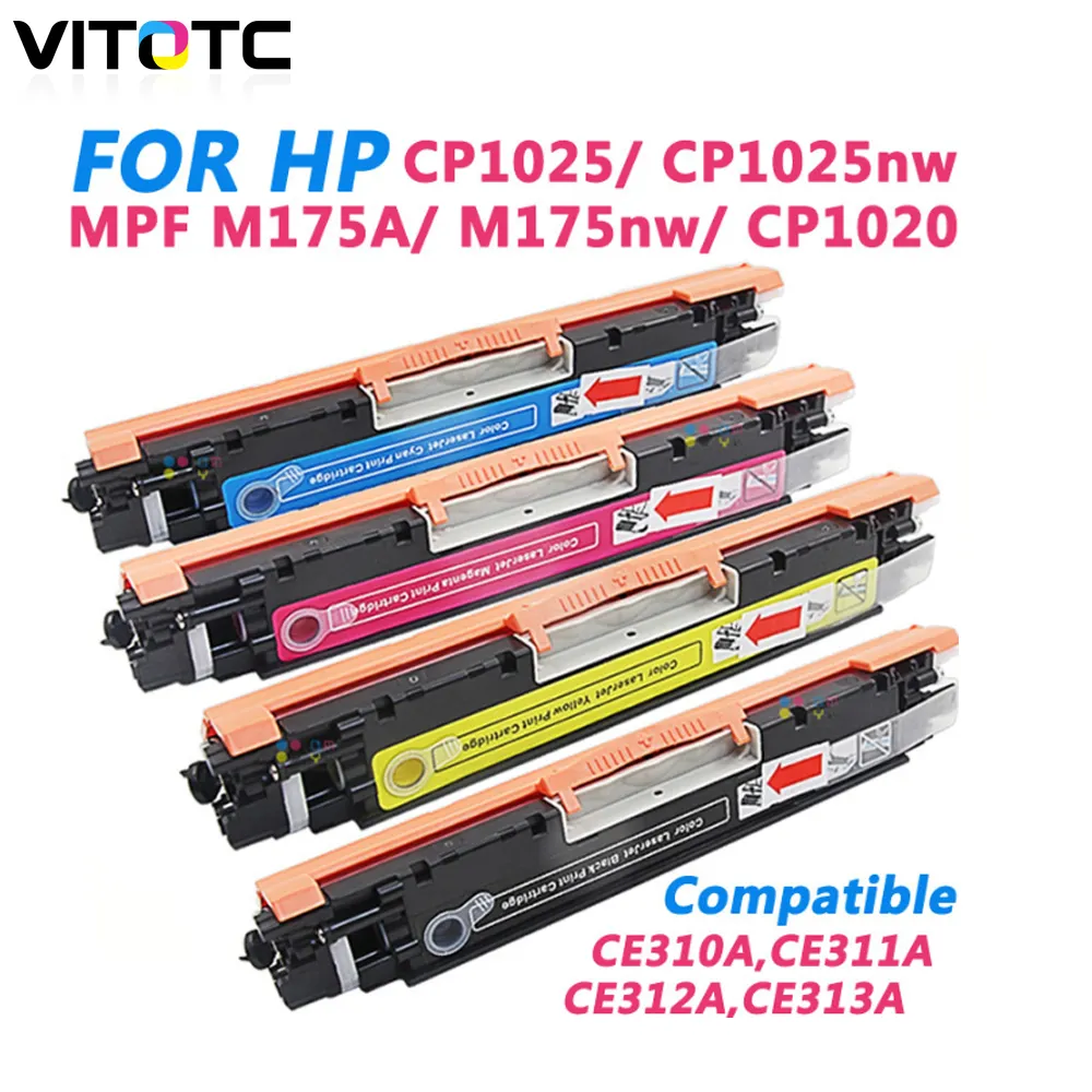 Kineco 5 Toner Kompatibel Mit HP CE310A CE311A CE312A CE313A Laserjet Pro 100 Color MFP M175