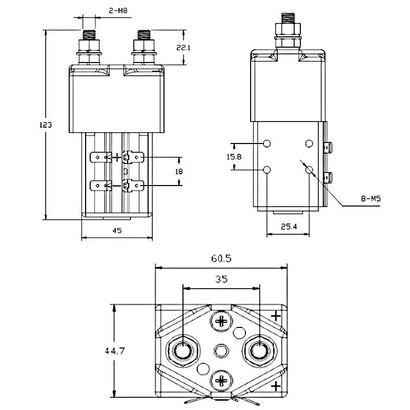 TSW-180 DC Styletnie NO (normalnie otwarte) Style 12 V 24 V 48V 60V 72-80V 200A CZW180 DC STOCORO