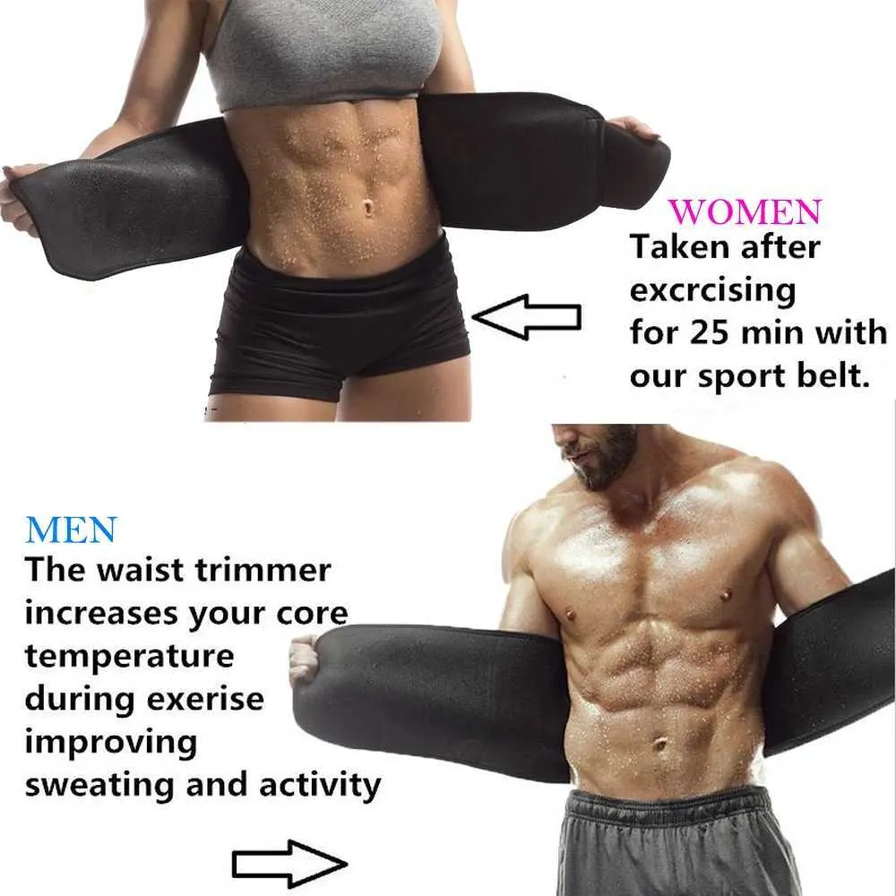 DHgate Slimming Waist Trimmer Belt for Men Neoprene Sweat Wrap for Stomach and Back Lumbar Support Health Beauty