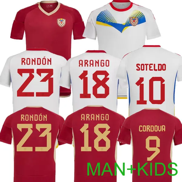 2024 2025ベネズエラサッカージャージーSoteldo Sosa Rincon Cordova Casseres Bello Ja.Martinez Rondon Gonzalez Osorio Machis Football Shird Kids