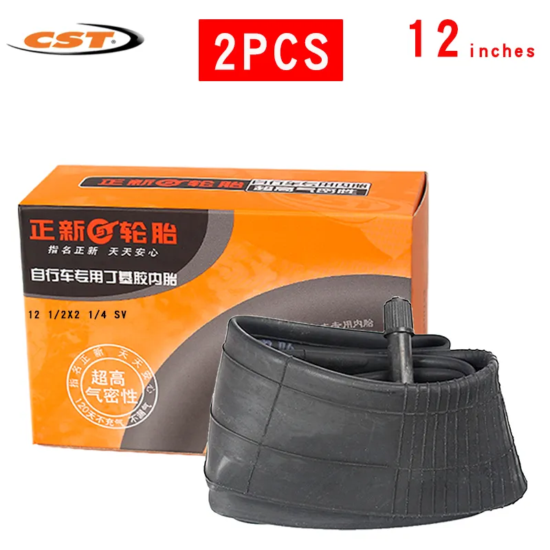 2 Chambres à Air Vélo 14" - Valves Schrader, Pour Pneus 1.75 à 2.125, Marque XTM