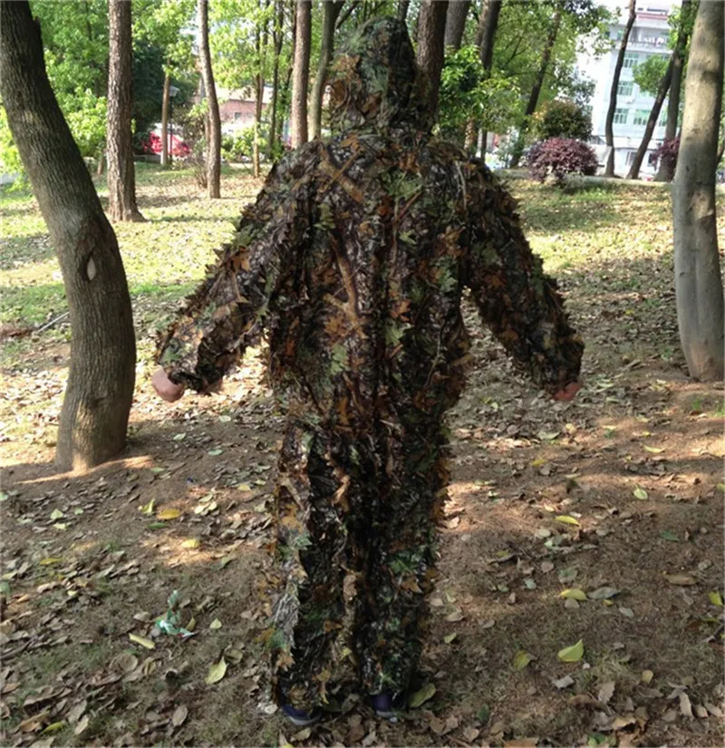 3D Leafy Tactical Camo Camouflage Hunting Clothing Ghillie Suit Woodland Jungle