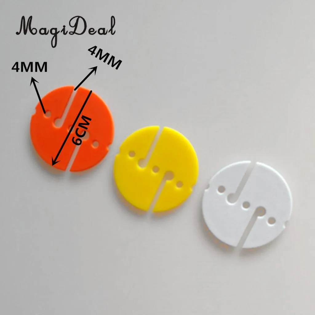 MagiDeal 5 Pieces Round Dive Line Arrow Marker for Scuba Cave and Wreck Diving Orange/Yellow/White