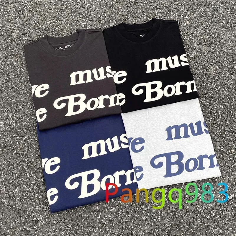 Camisetas masculinas cpfm ye deve ser novamente camiseta homens homens escuro cinza flor preto flor azul camiseta de tamanho grande casual manga curta