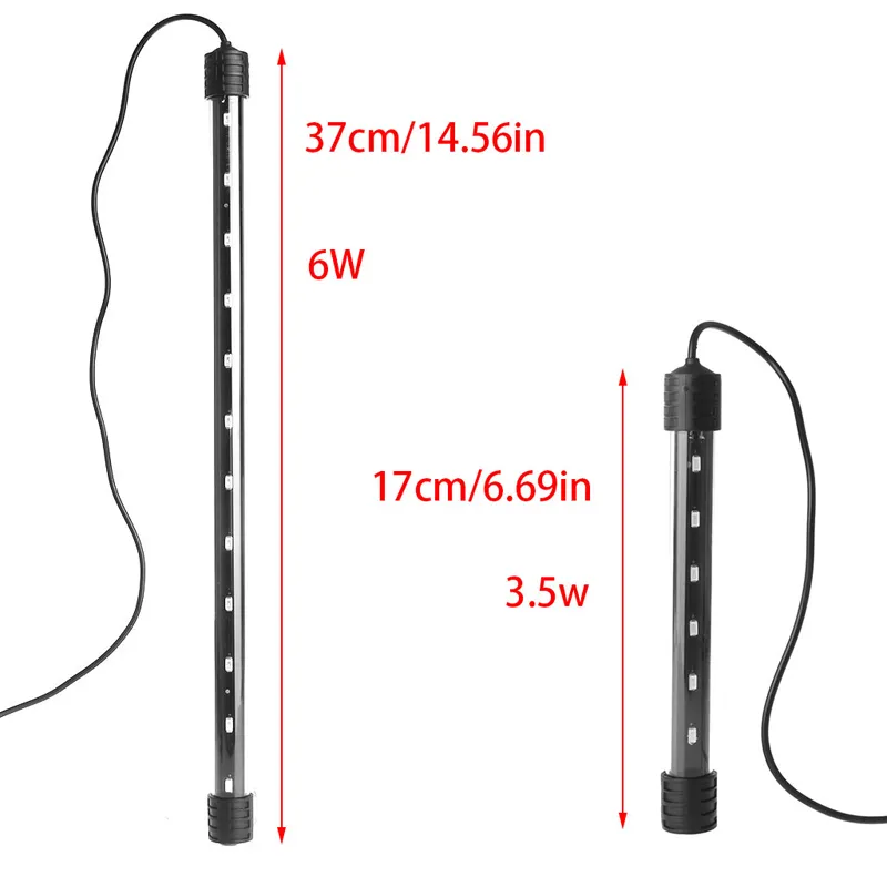 448B Aquarium Fish Tank LED Light Submersible Waterproof Bar Strip Lamp EU Plug New