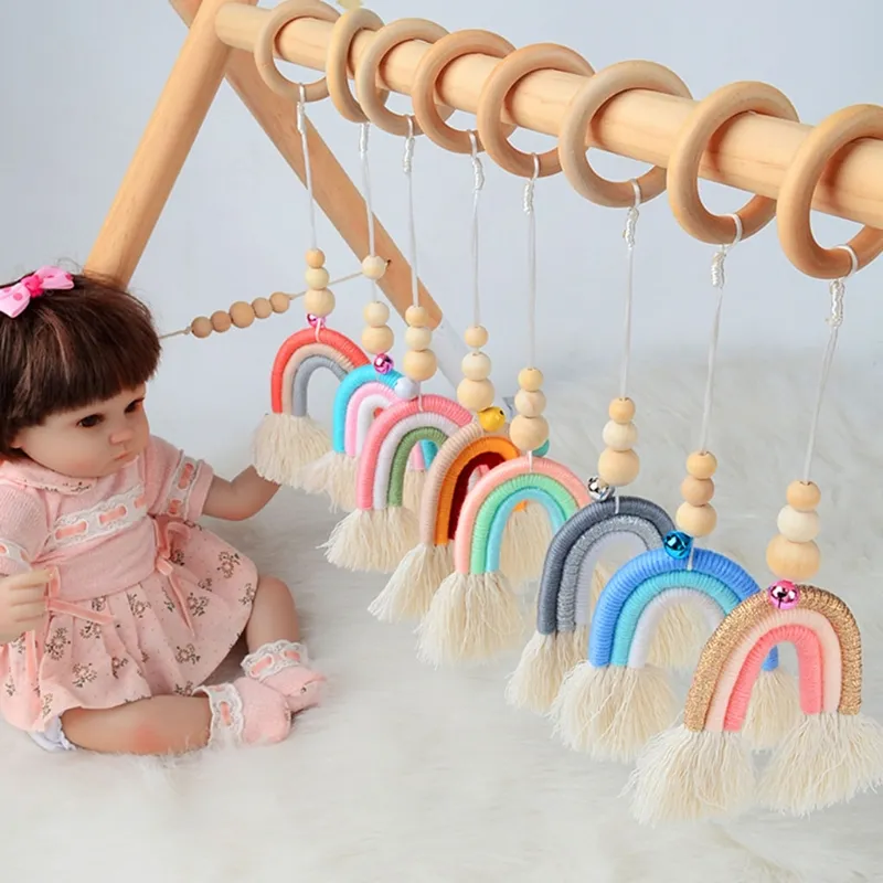 Baby Gym Frame Pendoir Bague en bois