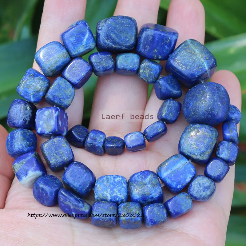 Lapis-Lazuli Round Pearl Necklace 6mm | Gemstone Natural Semiprecious Stone Lapis-Lazuli Round Pearl Necklace 6mm | Gemstone Natural Semiprecious Stone