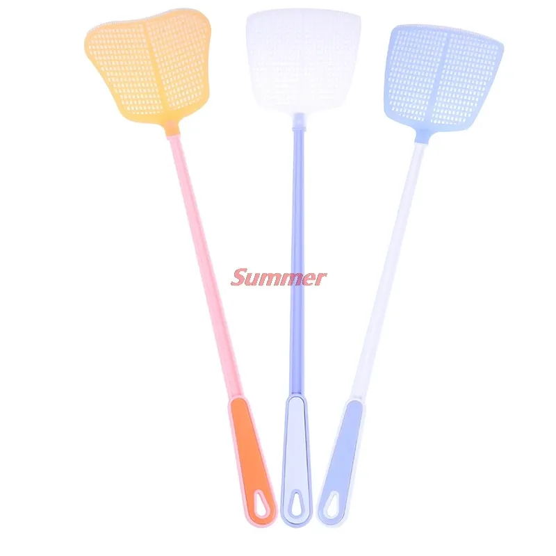 Accessoires de cuisine Hot 1pcs ménage durable Handle Planche Plastique Trap à mouche Swatter Fly Killer Hand Manual Flapper Pest Contrôle