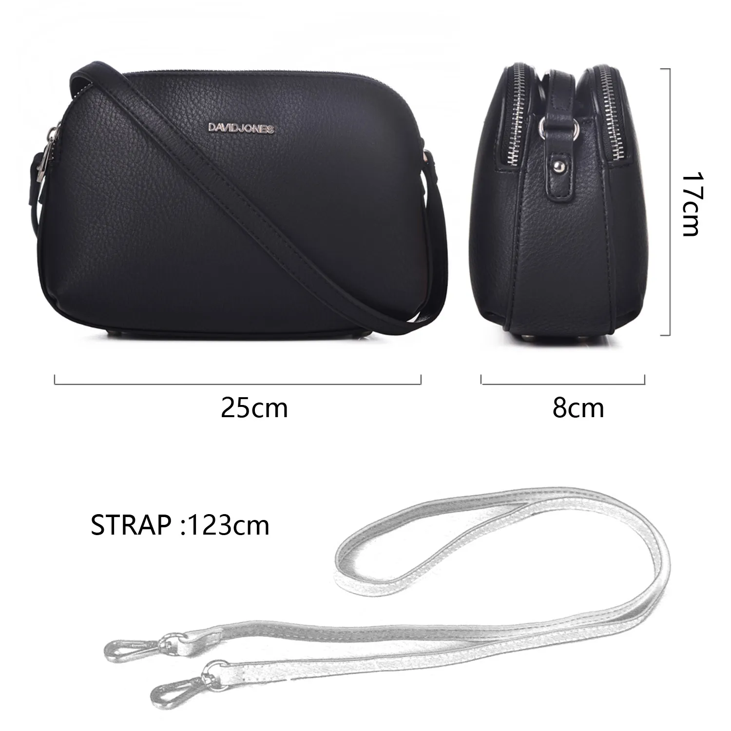 Designer David Jones Womens Leather Handbags For Women With 3 Zip Pockets And Luxury Compartment Shoulder Crossbody And Messenger Bag From Coisinistore 38.65 DHgate.Com
