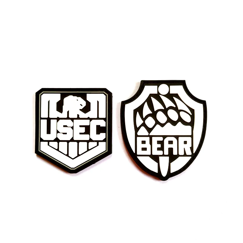 Bear USEC Team Chapter 3D PVC Patches Russian Escape Around Tarkov omgivande Camp Tactical Emblem Appliques Badges for Clothes