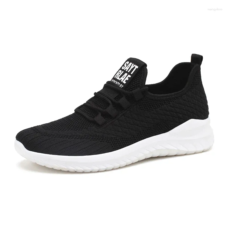 Chaussures décontractées Freetie Flying Woven Walking Man Trifting Breathable Fitness Running Sports Sneakers Sneakers Mâle