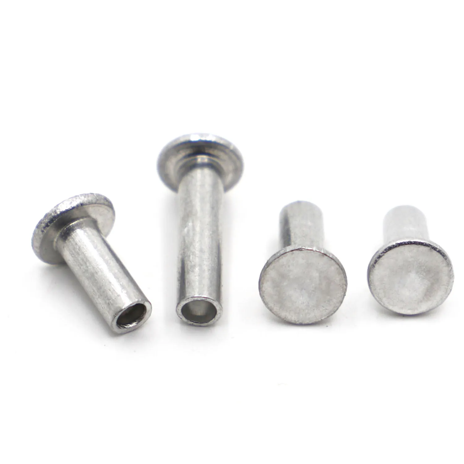 10/20 / 50pcs Tête plate en aluminium Rivet semi-cur