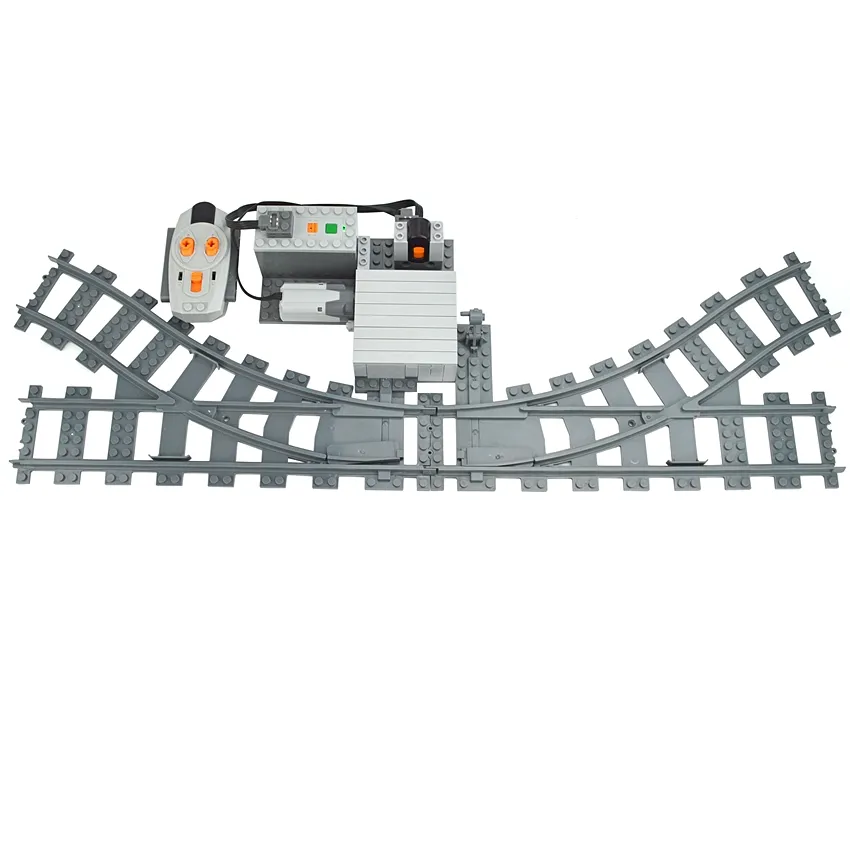 Electric Train Track Set with Variable Motor & Remote - DIY Building ...