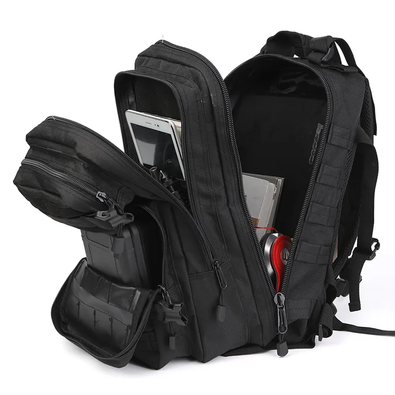 30l outdoor military tactical camping hiking trekking backpack rucksack black MOSISO Backpack, Daypack 3 Day Assault Pack, and multiple adjustable features for comfort and convenience 30L Mens Waterproof Tactical Backpack