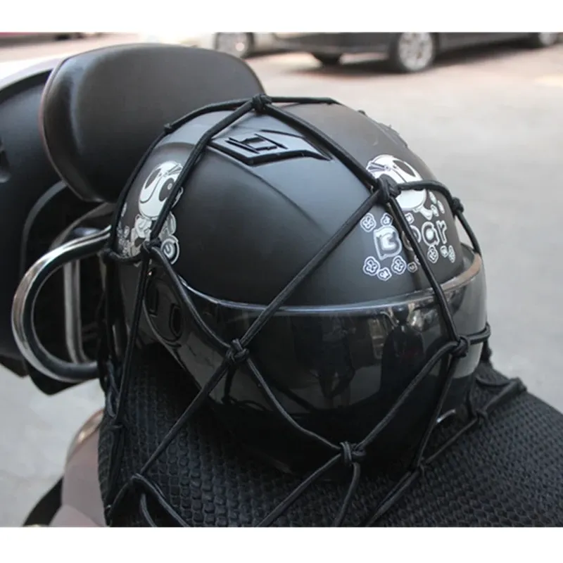 bungee net motorcycle helmet Luggage the net straps easily to your seat for easy storage. Point 65 Sweden Cargo Net