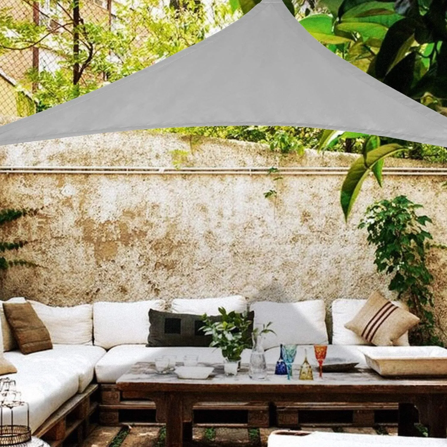 Sun Shade Sail Equateral Triangle Shape Oxford Waterproof Canopy Awisings for Patio Awning Shade