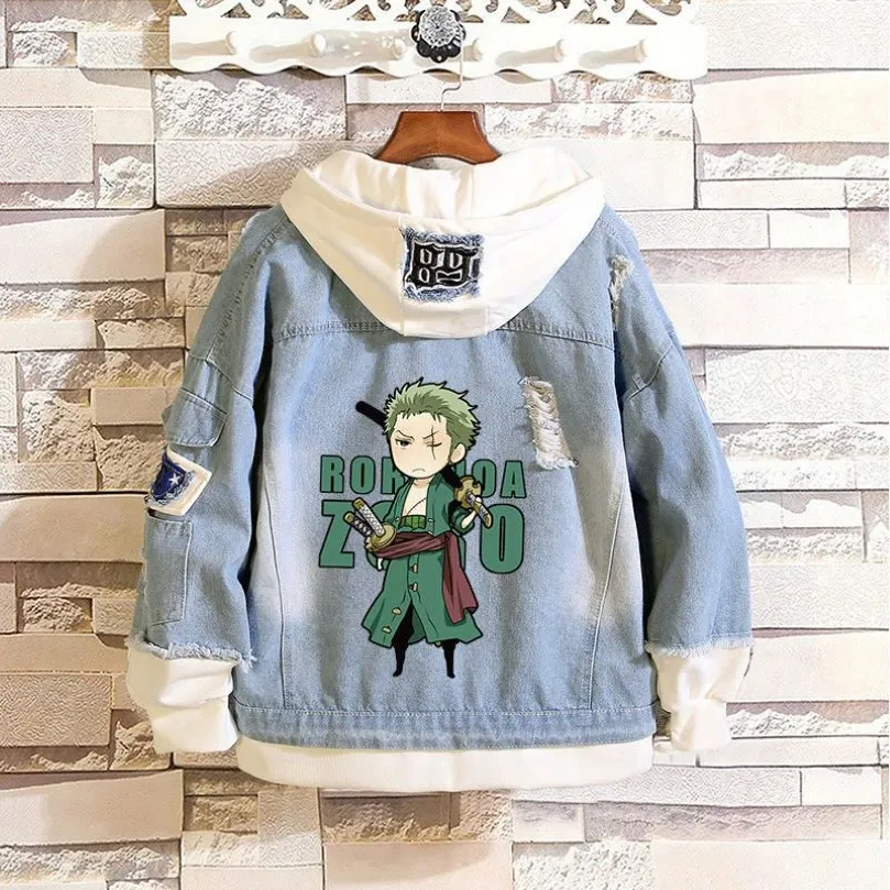 Nouvel anime cosplay Hoodie One Piece Portgas 'D' Ace Roronoa Zoro Monkey D Luffy New Unisex Hoodie Fake Two-Piece Sweater249L