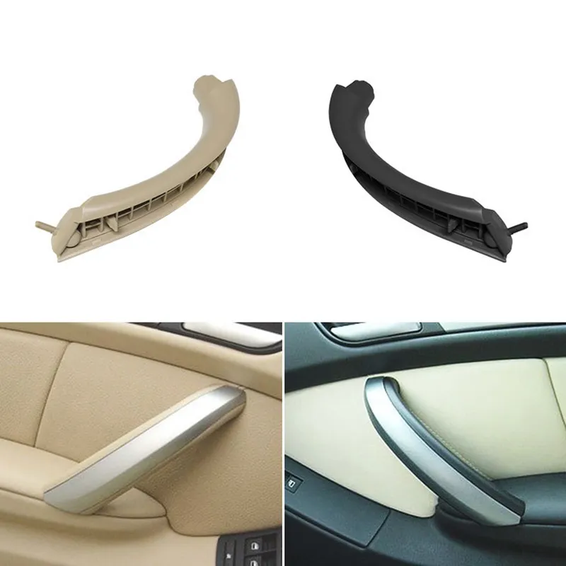 thumbnail image 2 of Front & Rear Left Inner Door Panel Handle Pull Trim Cover For BMW E90 Series 3 - Black 2 of 6