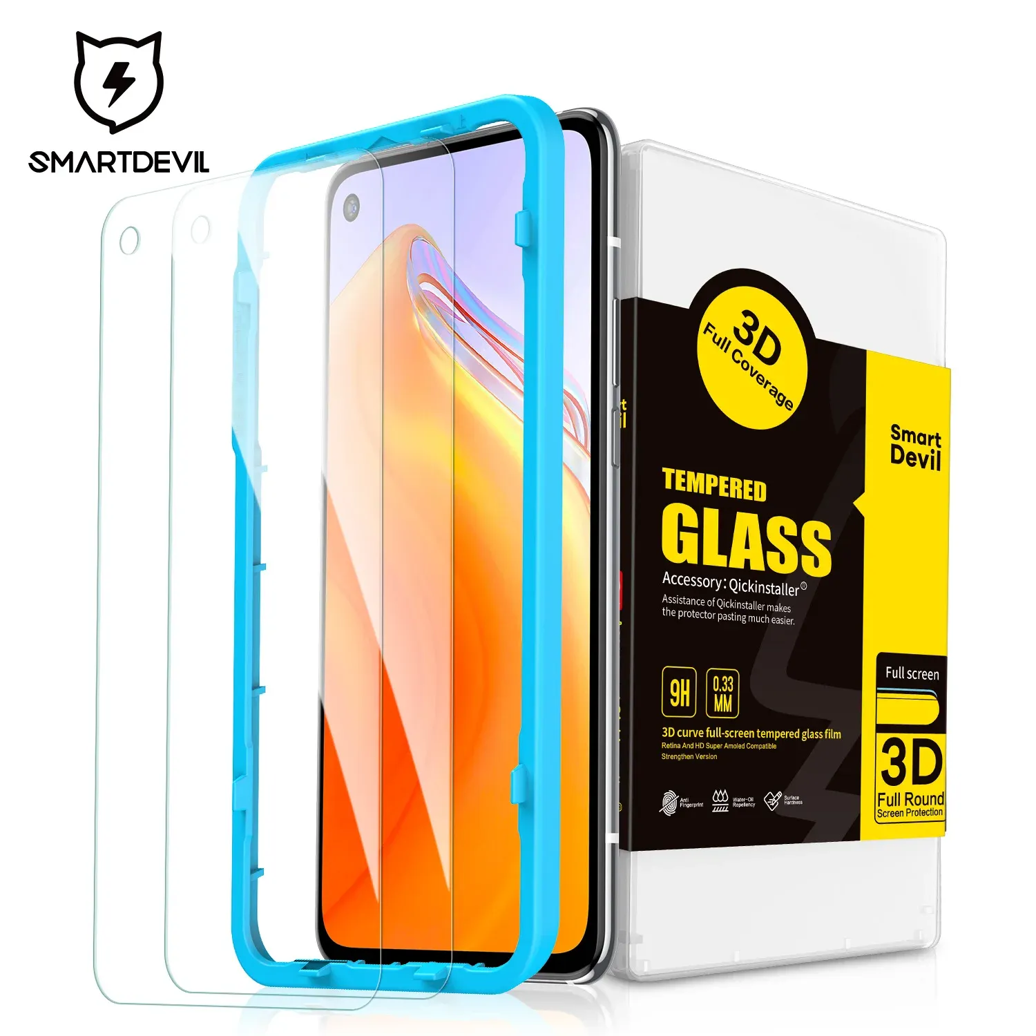 SmartDevil 2PCS Xiaomi Mi 10T Pro Mi 9t Pro Glass for Mi 10t Lite Redmi K30S K30 Pro Screen Protector HD Film