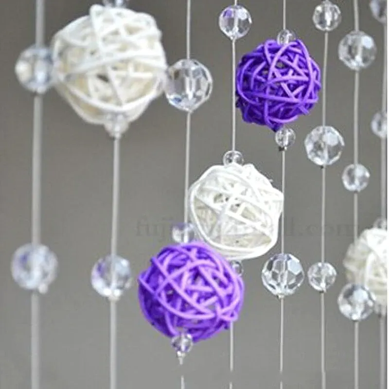 20 -stcs/lot 3 cm Multicolor Rattan Ball Diy Balls Home Ornamenten/Kerstmis/verjaardag/bruiloftsfeestdecoraties Kids Toys