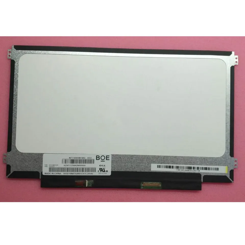 شاشة NT116WHMN42 V8.0 مصفوفة لجهاز الكمبيوتر المحمول 11.6 "HD 1366x768 Slim Screen LCD Display 30 Pins Panel Plan