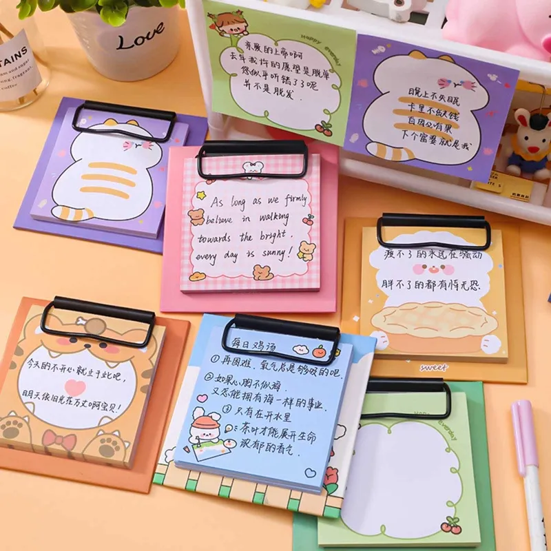 Ny Pocket Daily Planner Small To-Do-list Pad Small Note Papers med Urklipp för barn Vuxen Dagliga planer Scheman 30 ark