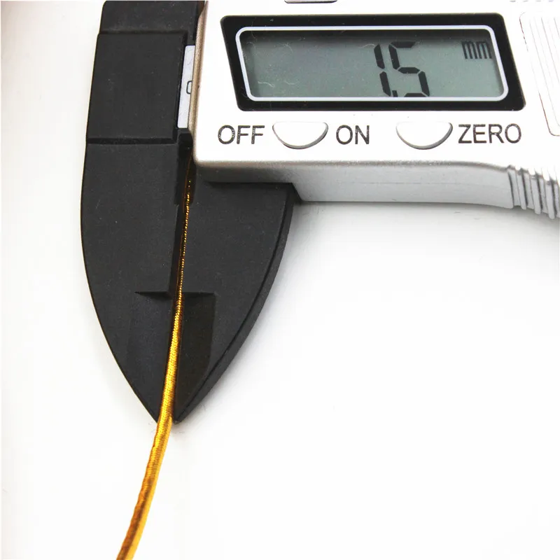 1,5 мм золотисто -эластичные банджи -струны круглый скрученной струнный веревка 120 метров/рулон DIY шнуры для ювелирных изделий