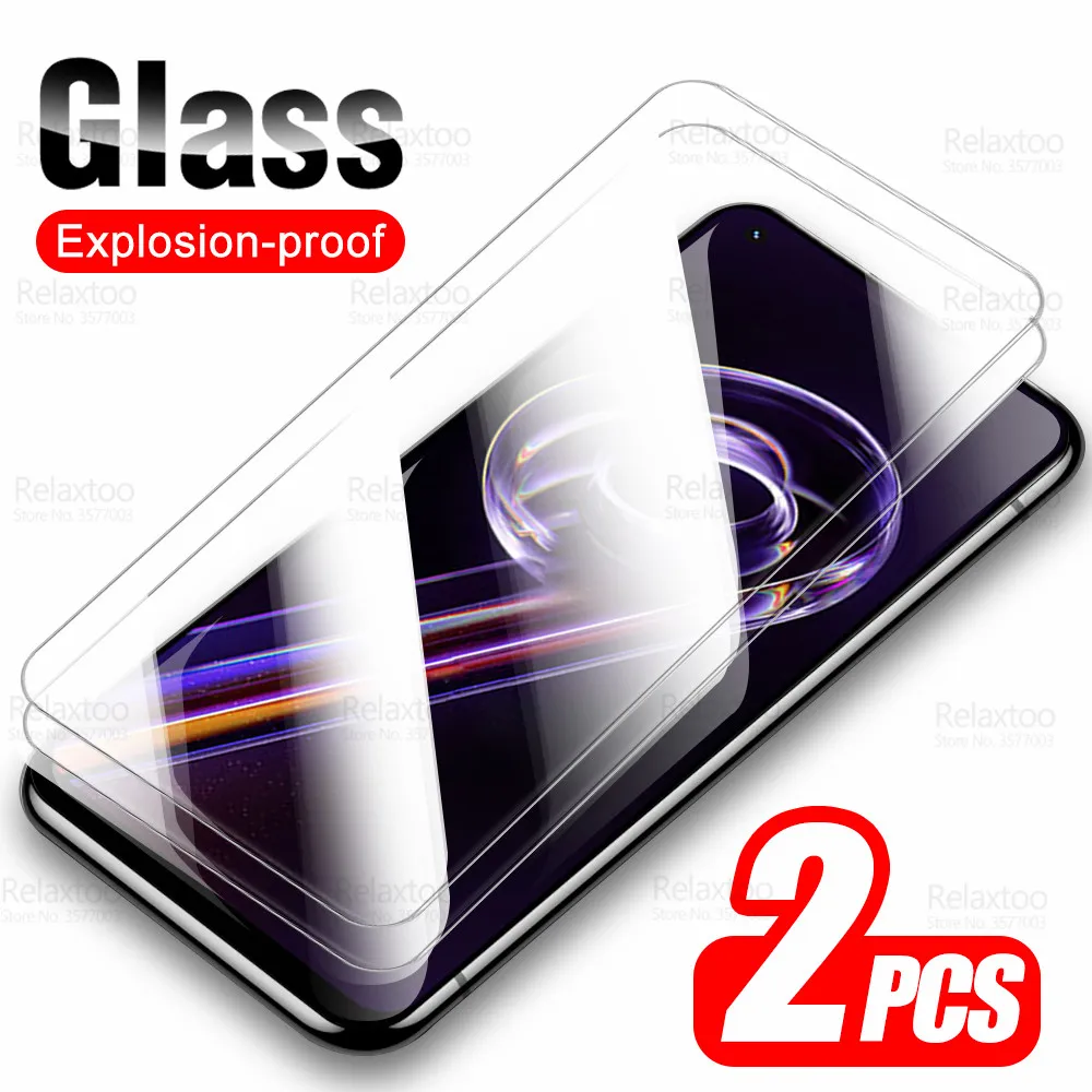 2pcs Vigorador templado de la cubierta completa para Realme 9 Pro+ Glass Protective Realme9 Pro Relme Reame Realm 9Pro Plus Protector Película