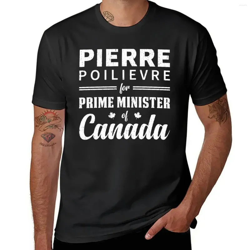 Polos maschile Pierre Poilievre per il leader del partito conservatore e la maglietta del Primo Ministro del Canada