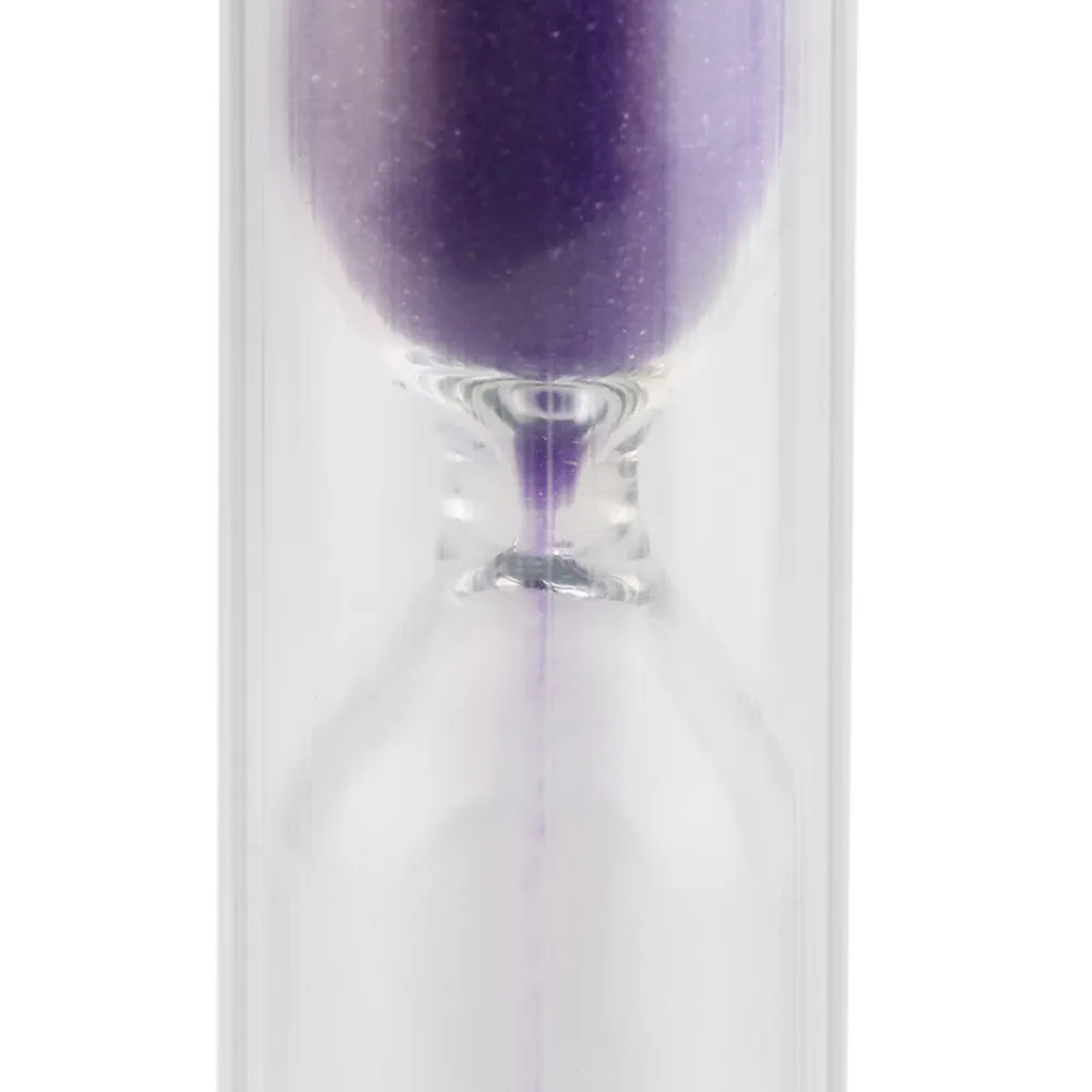 1 PPCS Nuevo Temporizador de reloj de arena Purple Sandglass Purple Sandglass Purple 1/2/3/5 minutos