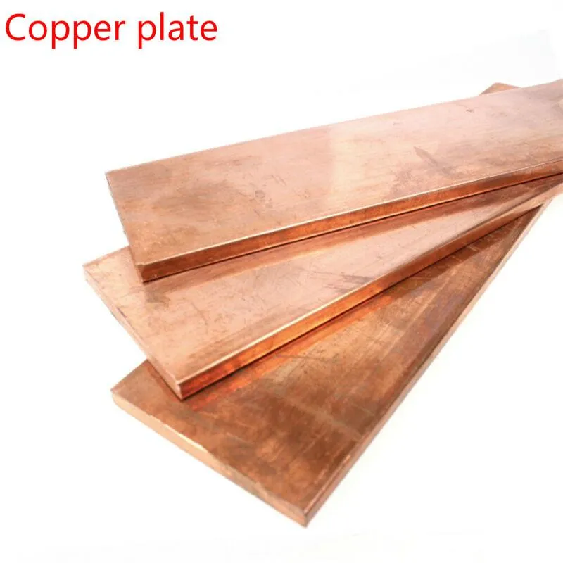 Ânodo de cobre puro 1 PCs, tiras de eletrodo de cobre de alta pureza 99%, folha de cobre pura para revestimento de cobre e eletroplatação de cobre