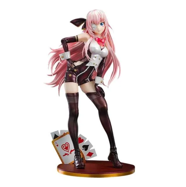 Anime Vocaloid Luka Temptation Playing cards sexy girl action figure PVC Action Figure toy 26CM Games Statue Collection Toy Gift X9102156