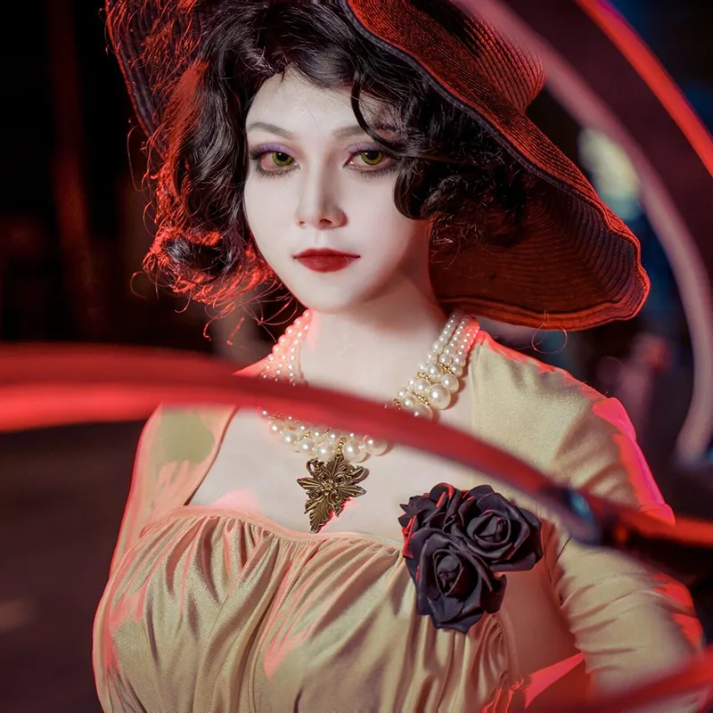 YOYOCOS Lady Dimitrescu Alcina Polyester Dress Cosplay Costume Set for Halloween Party from Dhgate Others Apparel - price 22.47 YOYOCOS Lady Dimitrescu Alcina Polyester Dress Cosplay Costume Set for Halloween Party from Dhgate Others Apparel - price 22.47