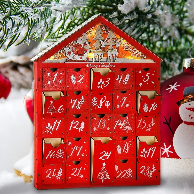 thumbnail image 2 of Christmas Advent Calendar 24 Days Laser File Cutting SVG Lightburn Glowforge 2 of 10