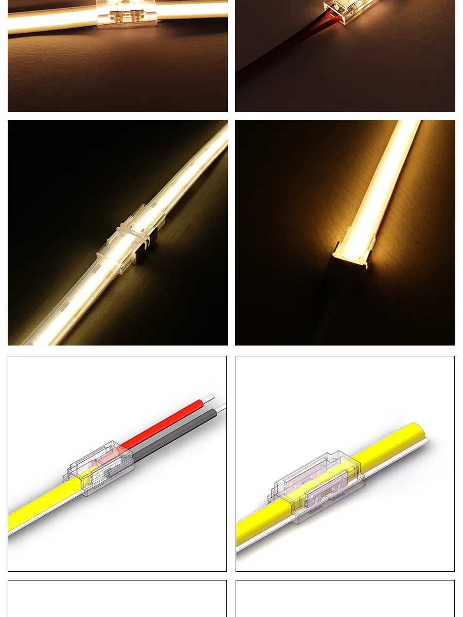 DHgate.com:DC Power Plug 2.5mm 5pcs COB LED Strip Connectors: L/T/X ...